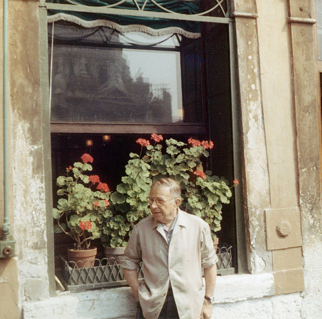 Jean-Paul Sartre 1967, foto: User:T1980, licens Creative Commons Attribution 3.0