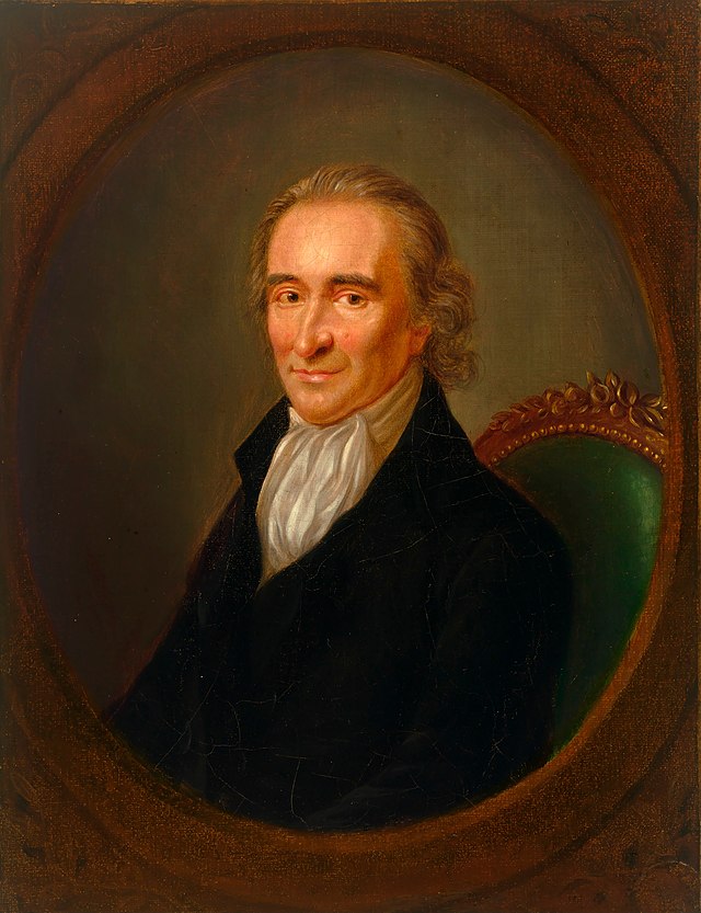 Thomas Paine 1792, tavla av Laurent Dabos