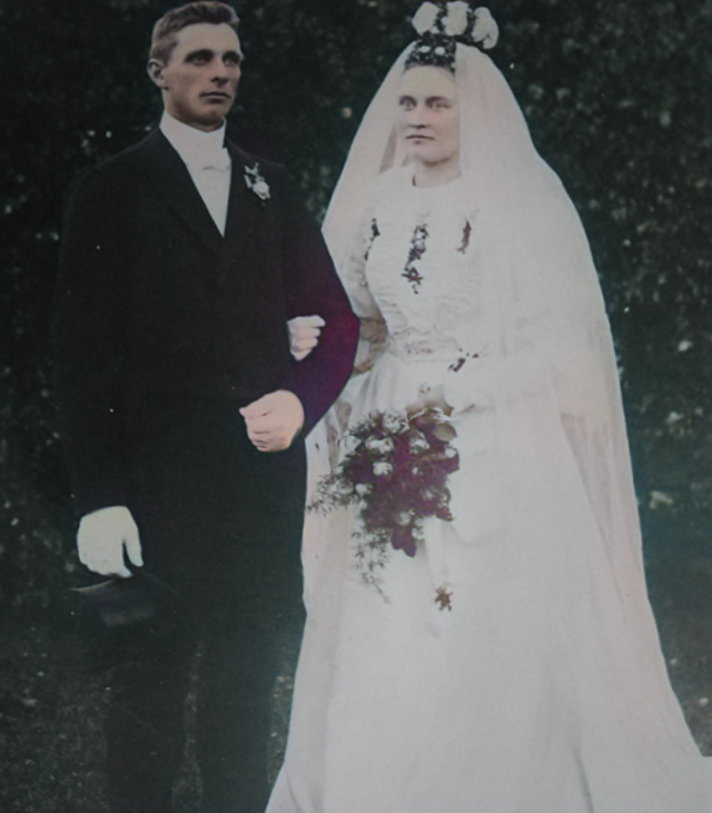 Samuel August och Hanna gifter sig 1905